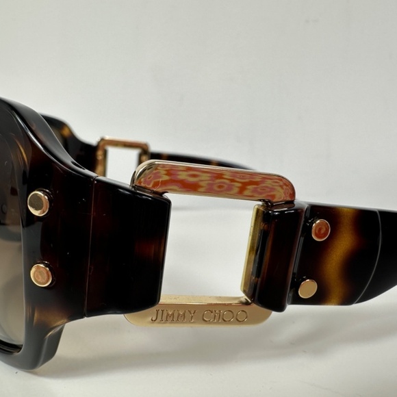 Jimmy Choo Tortoise Women's Brown Sunglasses - Picture 6 of 13